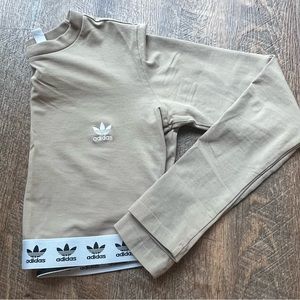 adidas cropped long sleeve tee - women’s medium